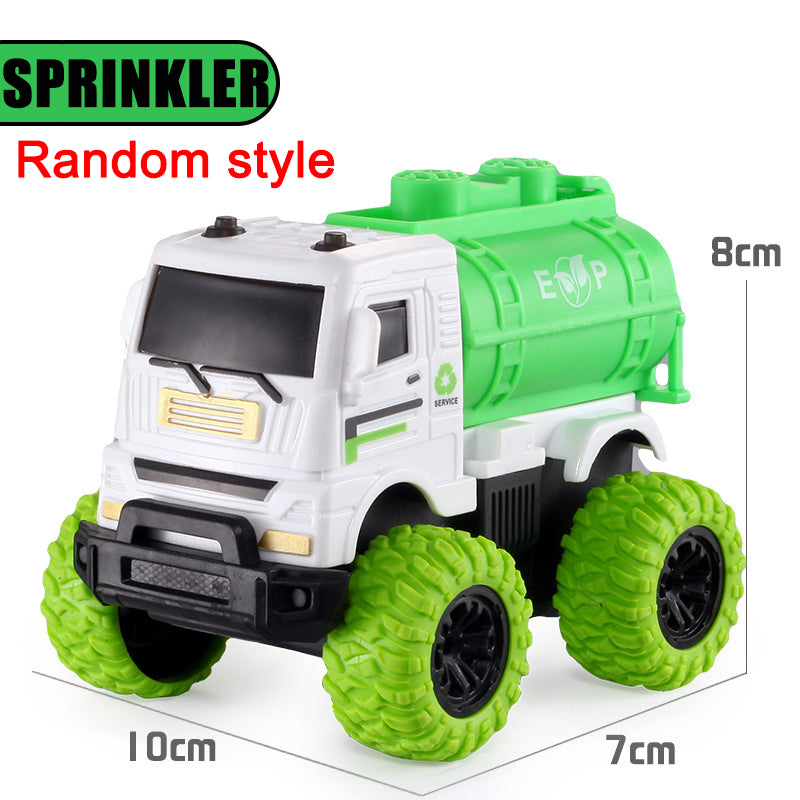 Inertial Rotation Power Pull Back Toy Car