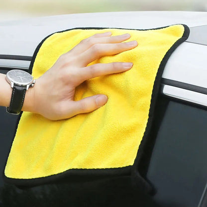 3/5/10Pcs Ultra-Soft Dual Layer Microfiber Towels for Car Washing and Household