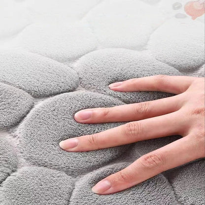 Cobblestone Design Quick Drying 3D Non-Slip Bath Mat