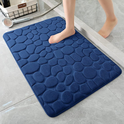 Cobblestone Design Quick Drying 3D Non-Slip Bath Mat