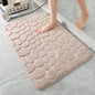 Cobblestone Design Quick Drying 3D Non-Slip Bath Mat