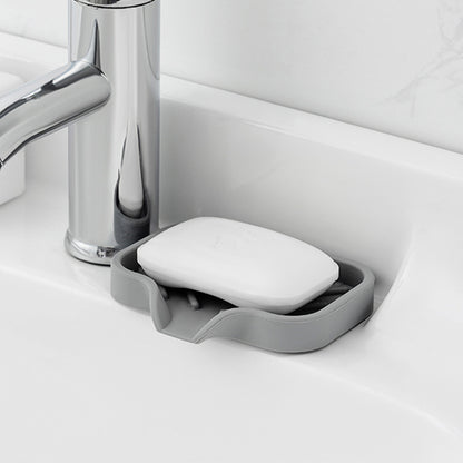 Free Punch Silicone Drain Soap Box Anti-slip Sink Tray