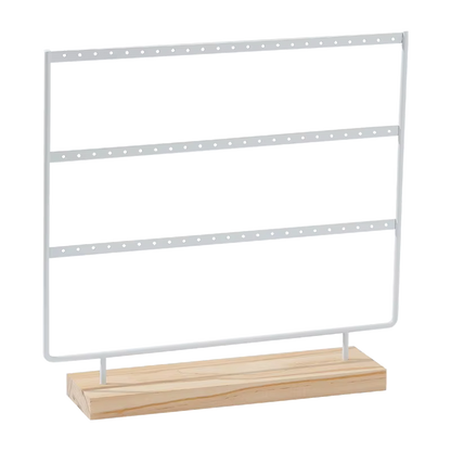 Metal 3 Layers Jewelry Storage Earring Display Holder