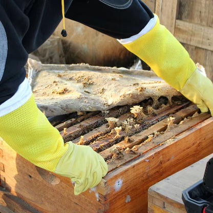 Anti-Bee Apiculture Gloves with Ventilated Sleeves