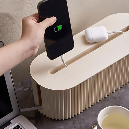 Nordic Plug Board Storage Box Cable Wire Organizer Case