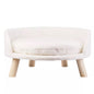 Pet Sofa Bed Raised Cat Chair with Removable Cushion