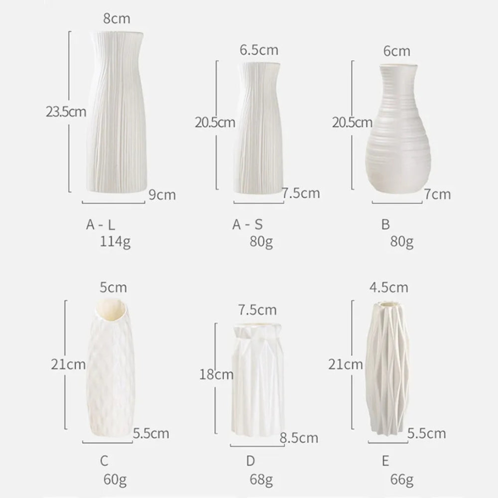1pc Nordic Plastic Vase Simple Small Fresh Flower Pot