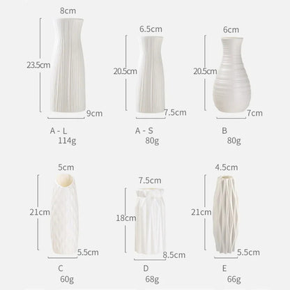 1pc Nordic Plastic Vase Simple Small Fresh Flower Pot