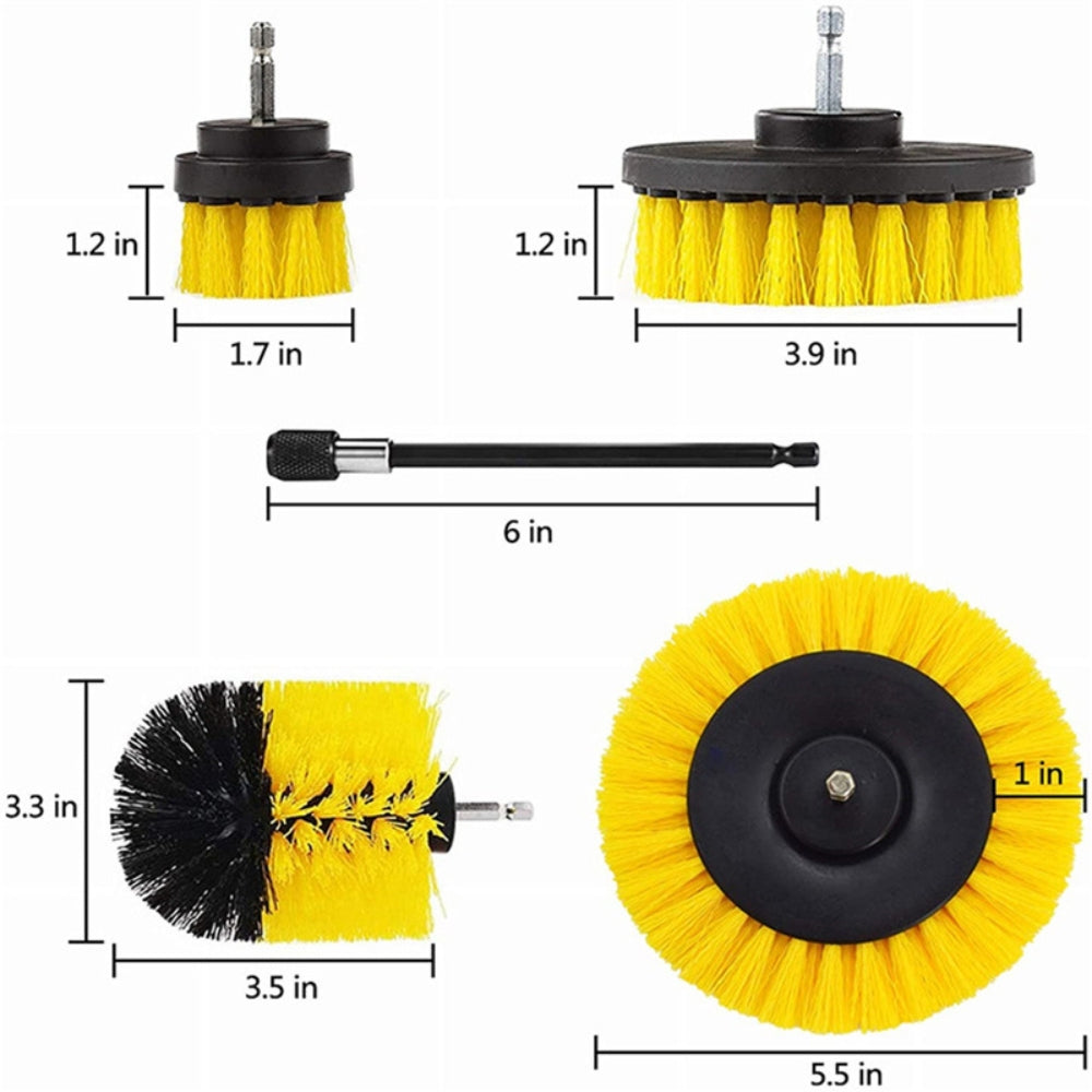Electric Drill Brush Set Power Scrubber Brush For Carpet Bathroom Surface