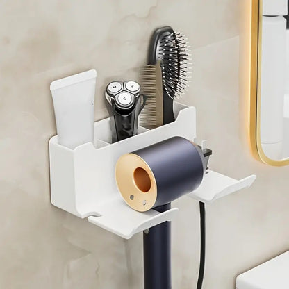 Hair Dryer Holder Wall Dryer Cradle Straightener Stand Organizer Box