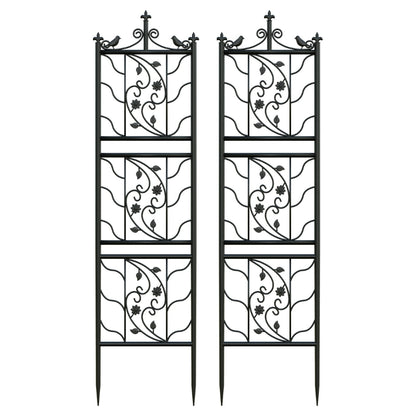 Metal Garden Trellis Tall Plant Climbing Lattice Fence for Vegetables and Flowers