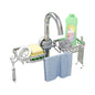 Kitchen Space Aluminum Sink Drain Rack Sponge Storage Faucet