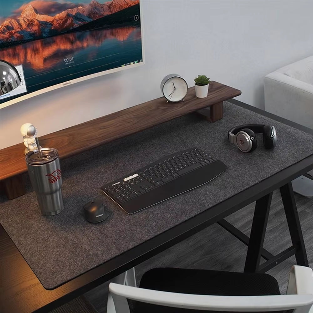 Wool Felt Mouse Pad Non-Slip Desk Protector for Gaming and Office