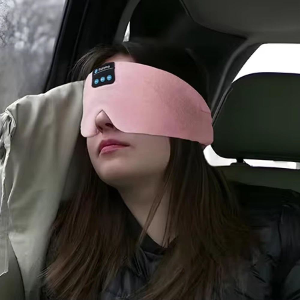 Bluetooth Sleep Headphones Eye Mask for Side Sleepers and Travel