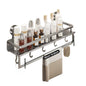 Suction Cup Bathroom Rack Toilet Space Aluminum No Drill Hanging Organizer Rack