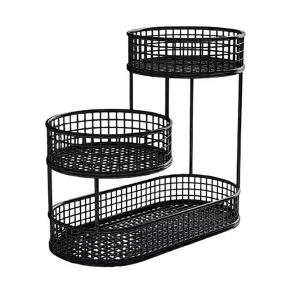 Metal Wire Storage Countertop Fruit Basket Counter Serving Tray
