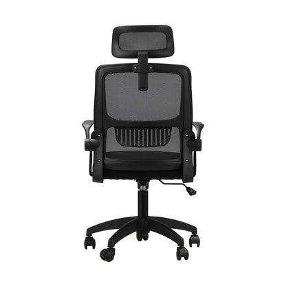 Office Chair Black Mesh Headrest and Backrest