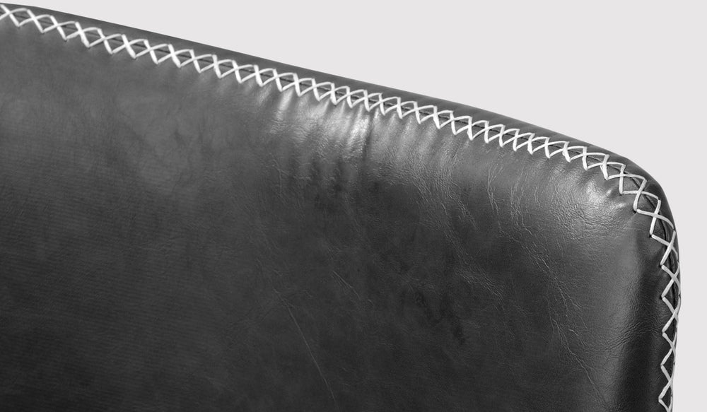 Set of 2 Grey Retro PU Dining Lounge Chairs with Padded Seat