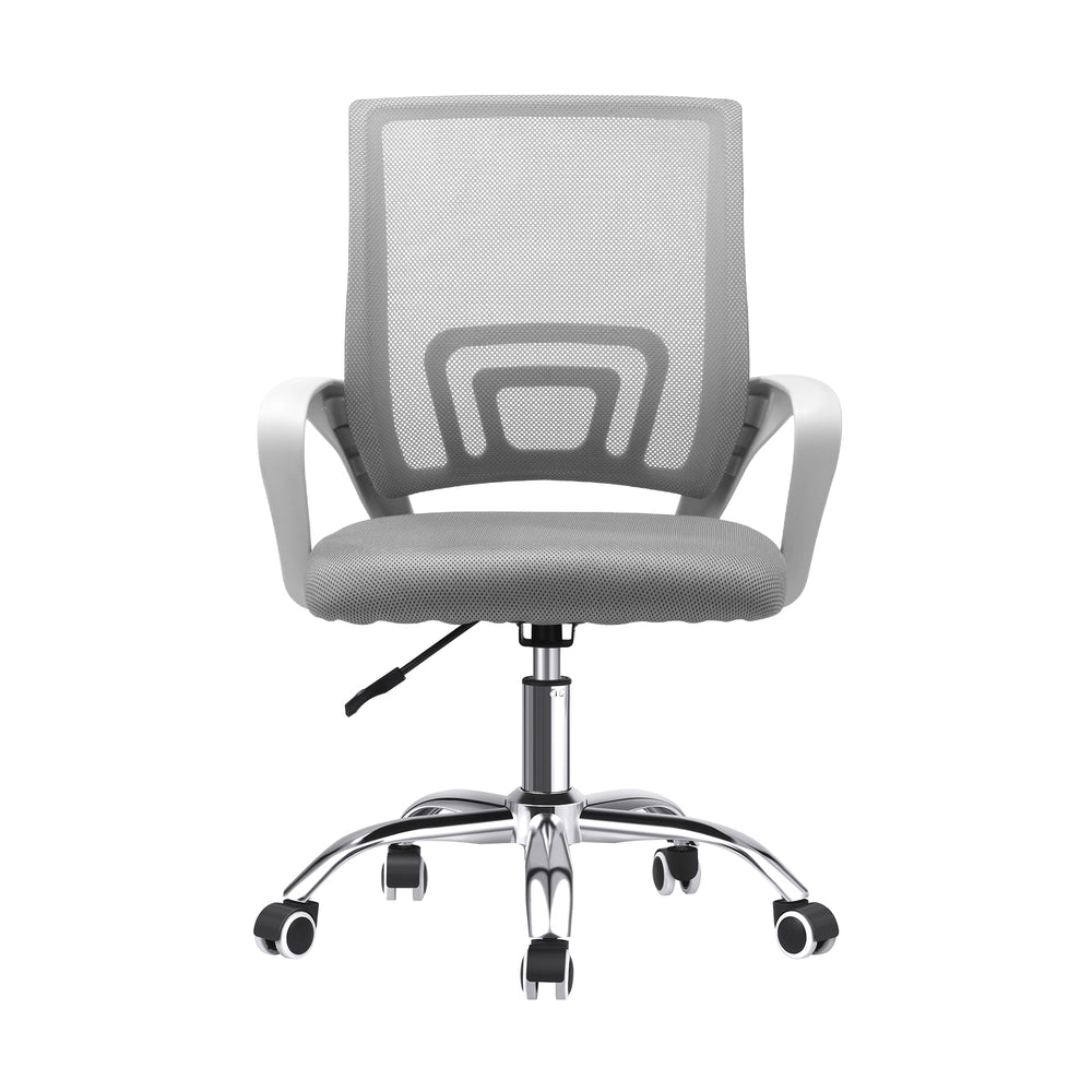 White Mesh Office Chair with Foam Seat