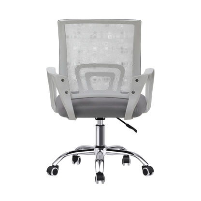 White Mesh Office Chair with Foam Seat