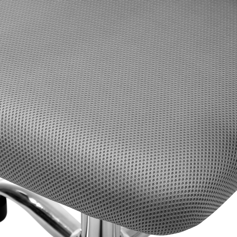 White Mesh Office Chair with Foam Seat