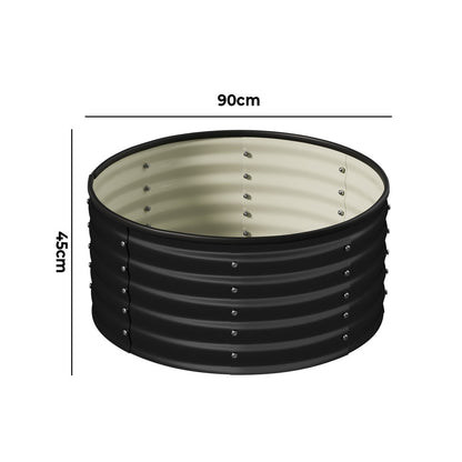 Round Galvanized Steel Garden Bed