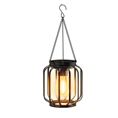 Solar Lantern Outdoor Waterproof Retro Iron Art Decoration Lighting