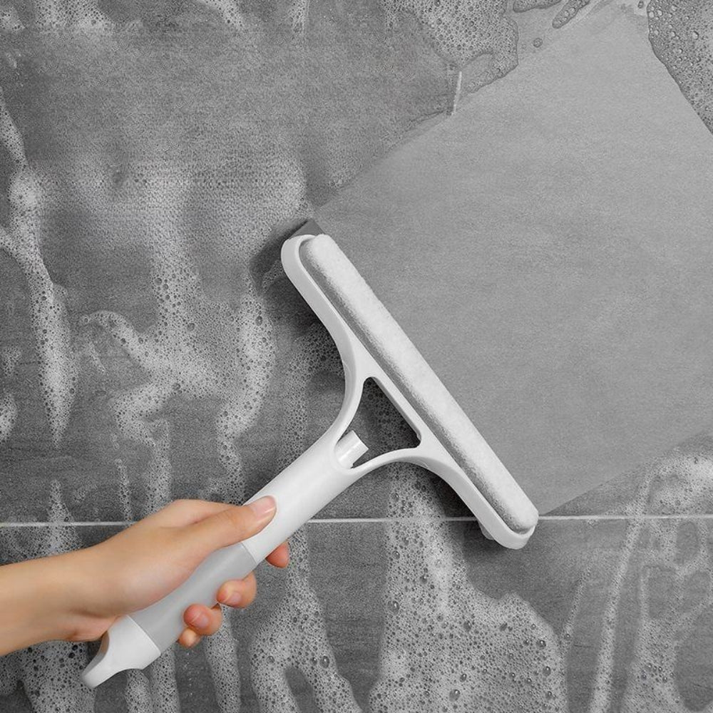 3 in 1 Squeegee Multifunctional Glass Cleaning Tool with Spray Bottle