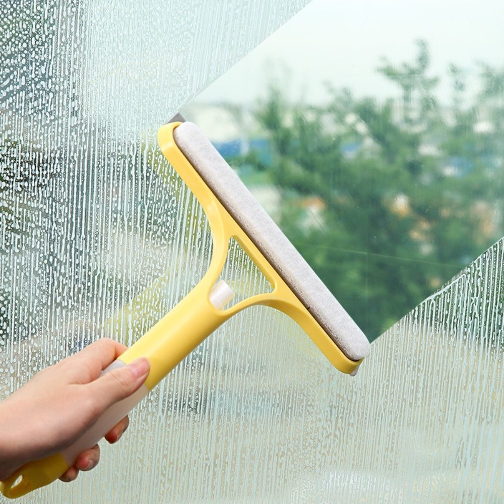 3 in 1 Squeegee Multifunctional Glass Cleaning Tool with Spray Bottle