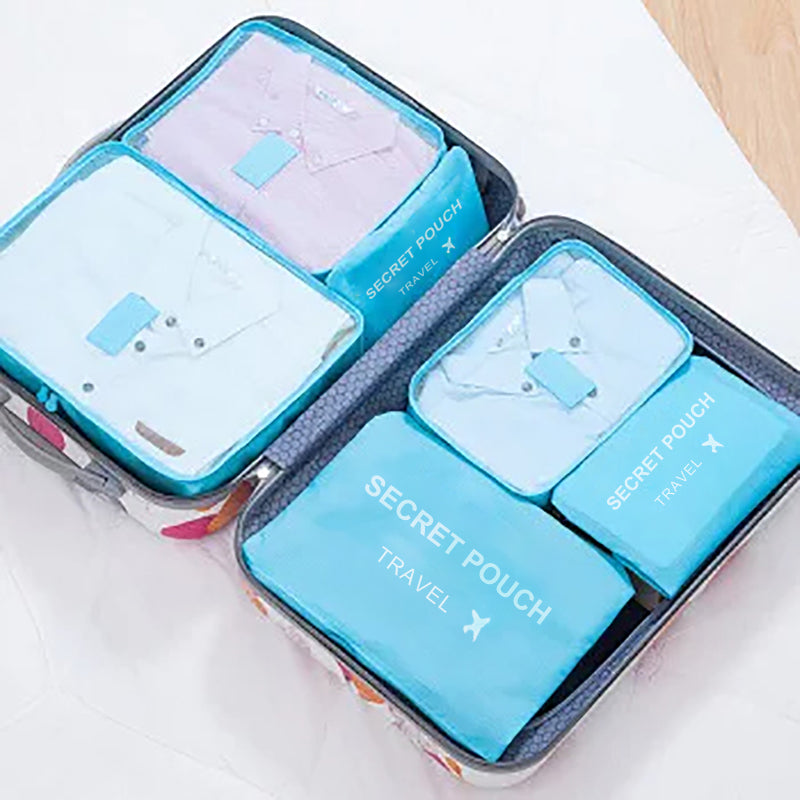 6-Piece Waterproof Travel Storage Bags