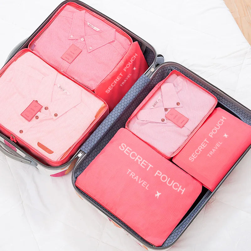 6-Piece Waterproof Travel Storage Bags