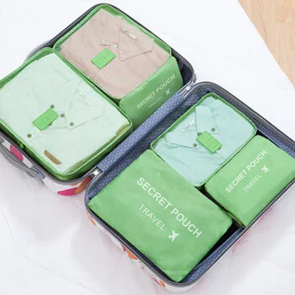 6-Piece Waterproof Travel Storage Bags