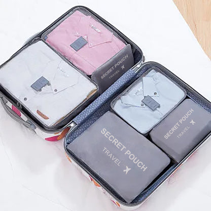 6-Piece Waterproof Travel Storage Bags