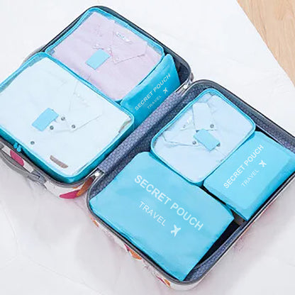 6-Piece Waterproof Travel Storage Bags