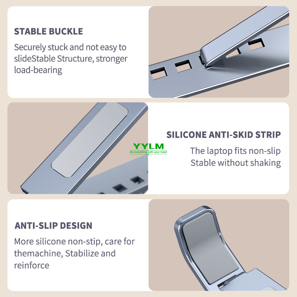 Portable Laptop Stand Adjustable Cooling Notebook Holder
