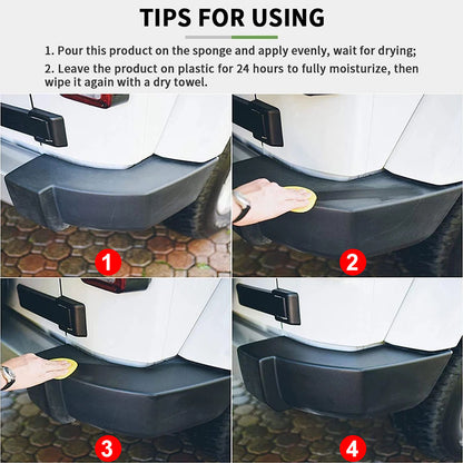 Car Plastic Restorer Back To Black Gloss Leather Restore