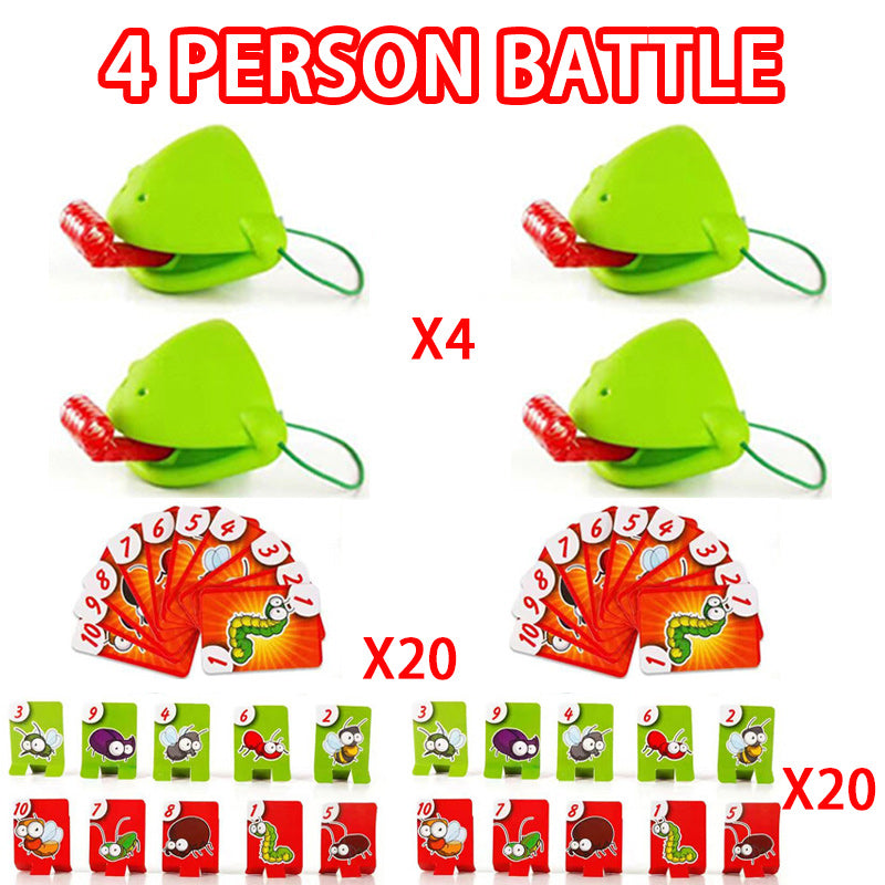 Frog Lizard Mask Wagging Tongue Lick Cards Board Games