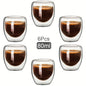 Heat Insulation Transparent Double Wall Glass Cup