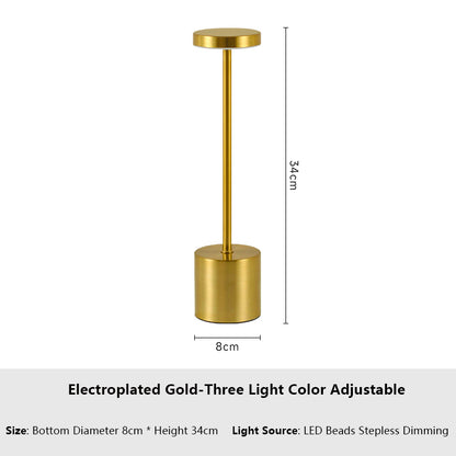 Rechargeable Sensor LED Table Lamp 3 Colors Adjustable Bedside Creative Ambient Light