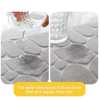 3pcs Set Nonslip Soft Quick Dry Bathroom Soft Rugs