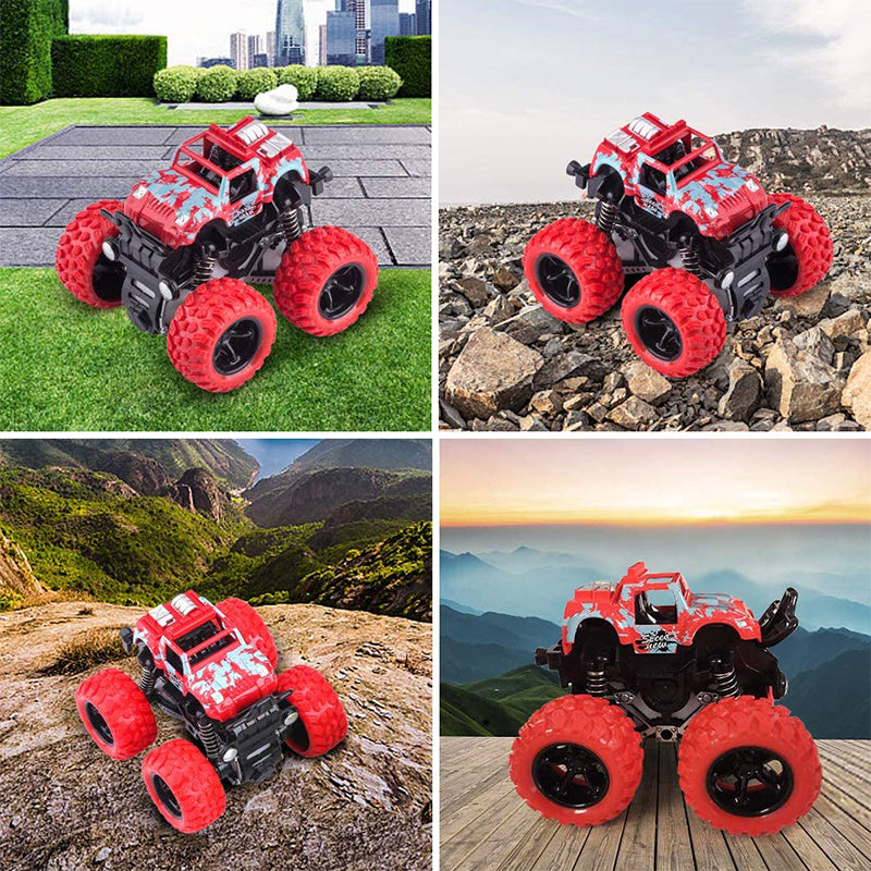 Inertial Rotation Power Pull Back Toy Car