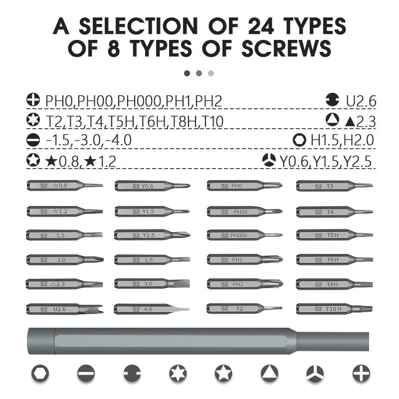 26 in 1 Precision Screwdriver Set Multifunctional Mini Repair Tool