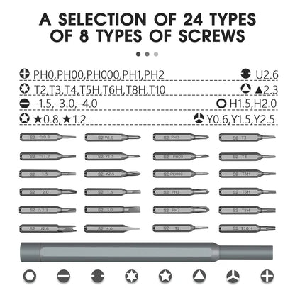 26 in 1 Precision Screwdriver Set Multifunctional Mini Repair Tool