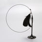 Long Suction Cup Pole Interactive Bell and Feather Wand Cat Teaser Toy
