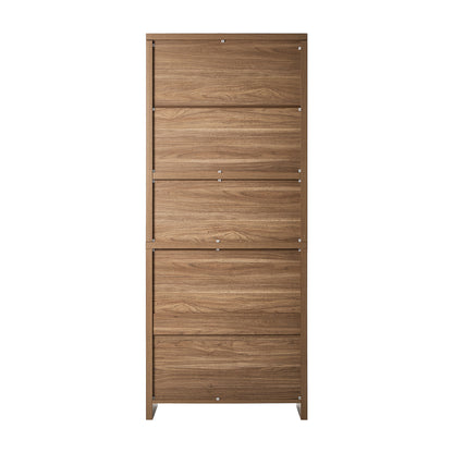 5-Tier Adjustable Display Shelf Bookcase Storage Cabinet