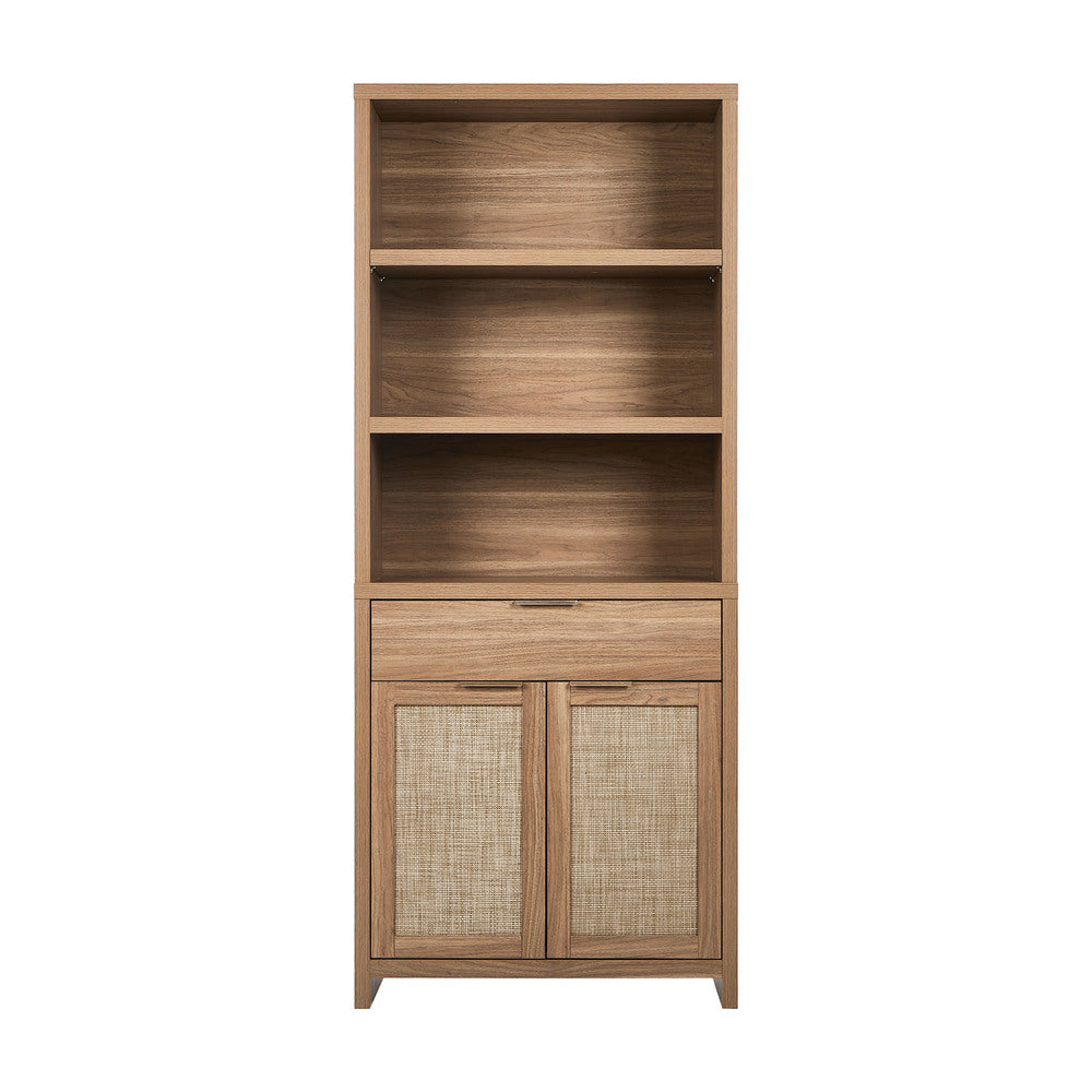 5-Tier Adjustable Display Shelf Bookcase Storage Cabinet
