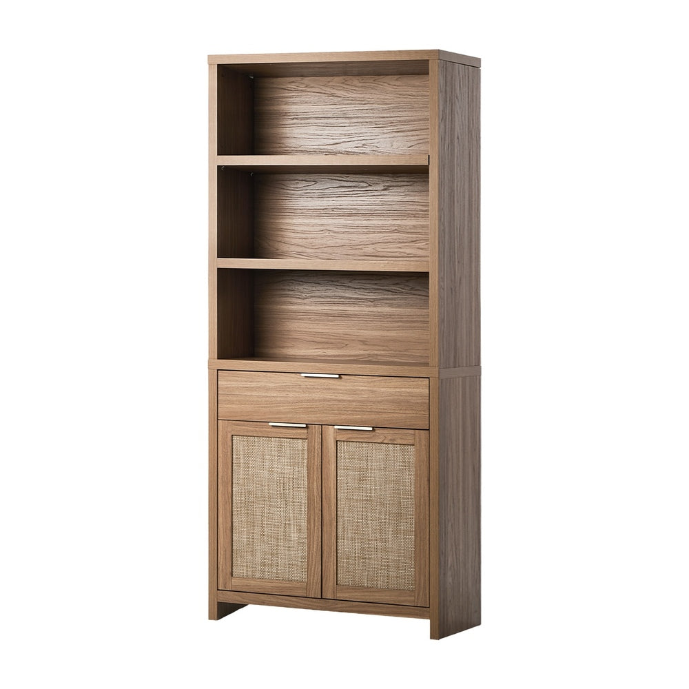 5-Tier Adjustable Display Shelf Bookcase Storage Cabinet