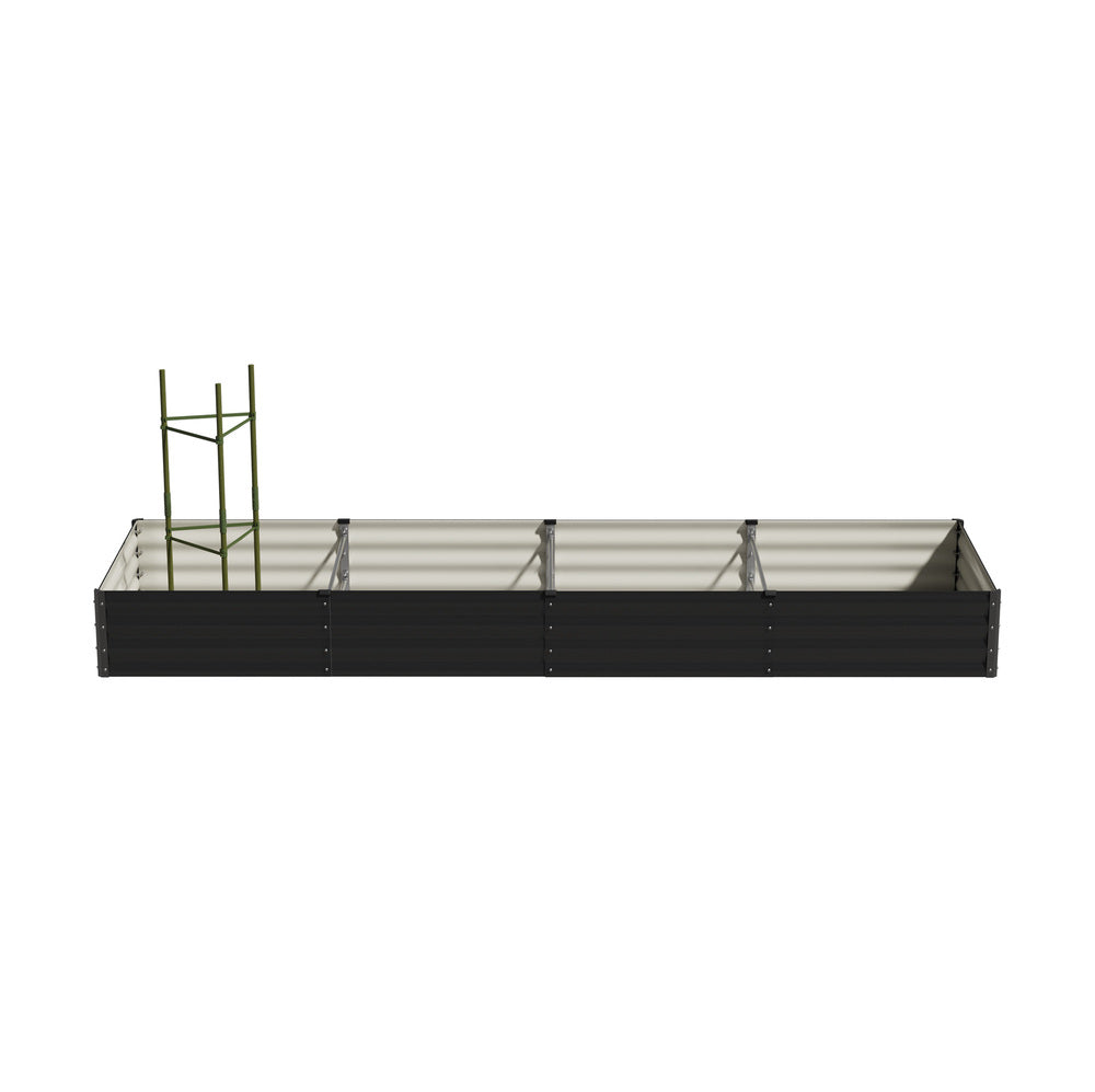 2pcs Galvanized Garden Bed Planter Box Stand