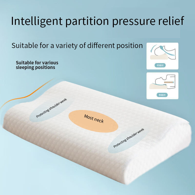 Knitted Fabric Polyurethane Slow Rebound Memory Foam Pillow