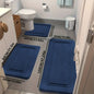 Bathroom Rug Set Bathroom Accessories Absorbent Rug Soft Rug Bathroom Decor - Cyan - Size 01